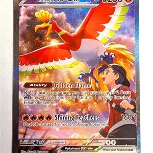 Pokemon Card - Vibrant Red and Yellow Ho-Oh